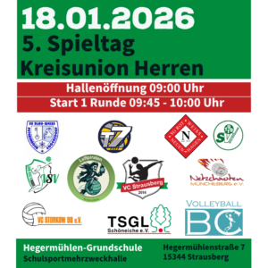 5. Spieltag der Kreisunion Herren